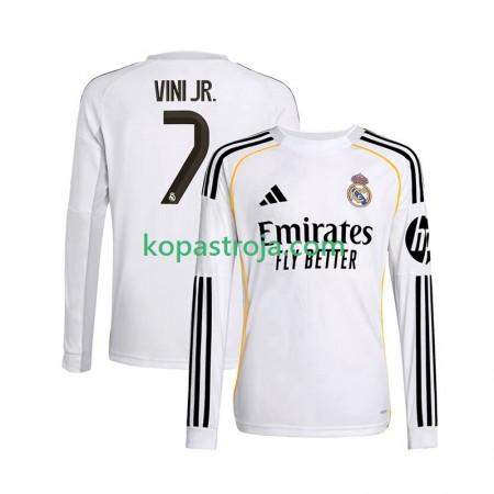 Billiga Fotbollströjor Real Madrid Vinicius Junior 7 Hemma tröja 2025/26 Långärmad